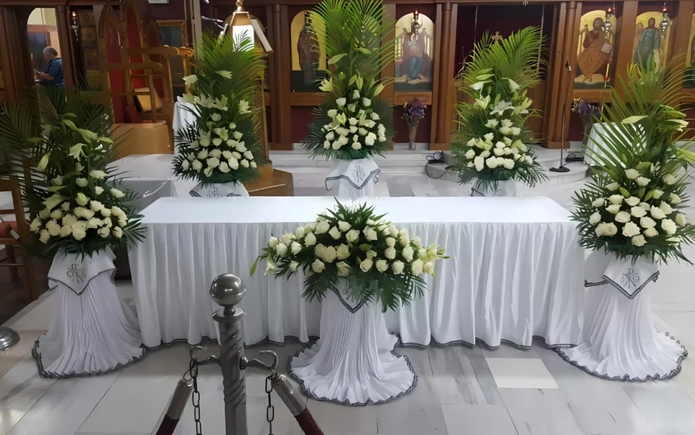 Ορθοστάτες Με Λουλούδια Κηδείας Αθήνα Κωτσιάκος