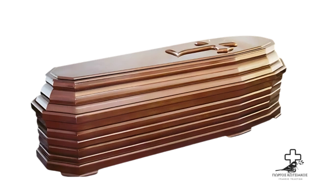 Φέρετρο σε σκούρα απόχρωση