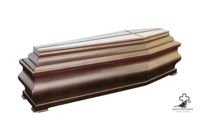 Φέρετρο σε ανοιχτή απόχρωση ξύλου